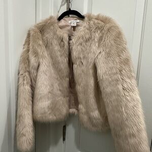 Rachel Zoe Cream Teddy Jacket